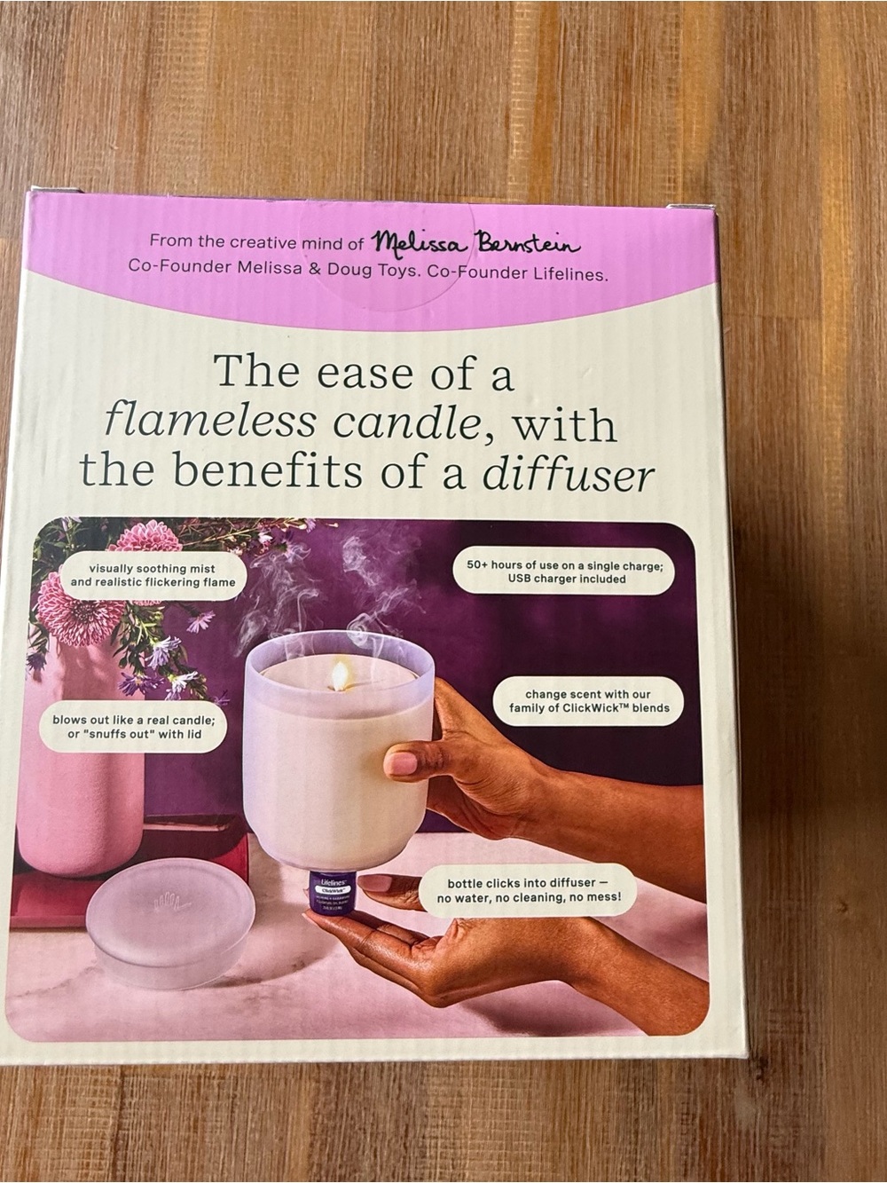 Lifelines Flameless Candle Diffuser New In Box - Picture 2 of 7